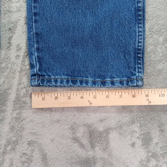Wrangler Jeans Men 40x32 George Straight Cowboy Cut Relaxed Blue Denim Tapered - Picture 10 of 12